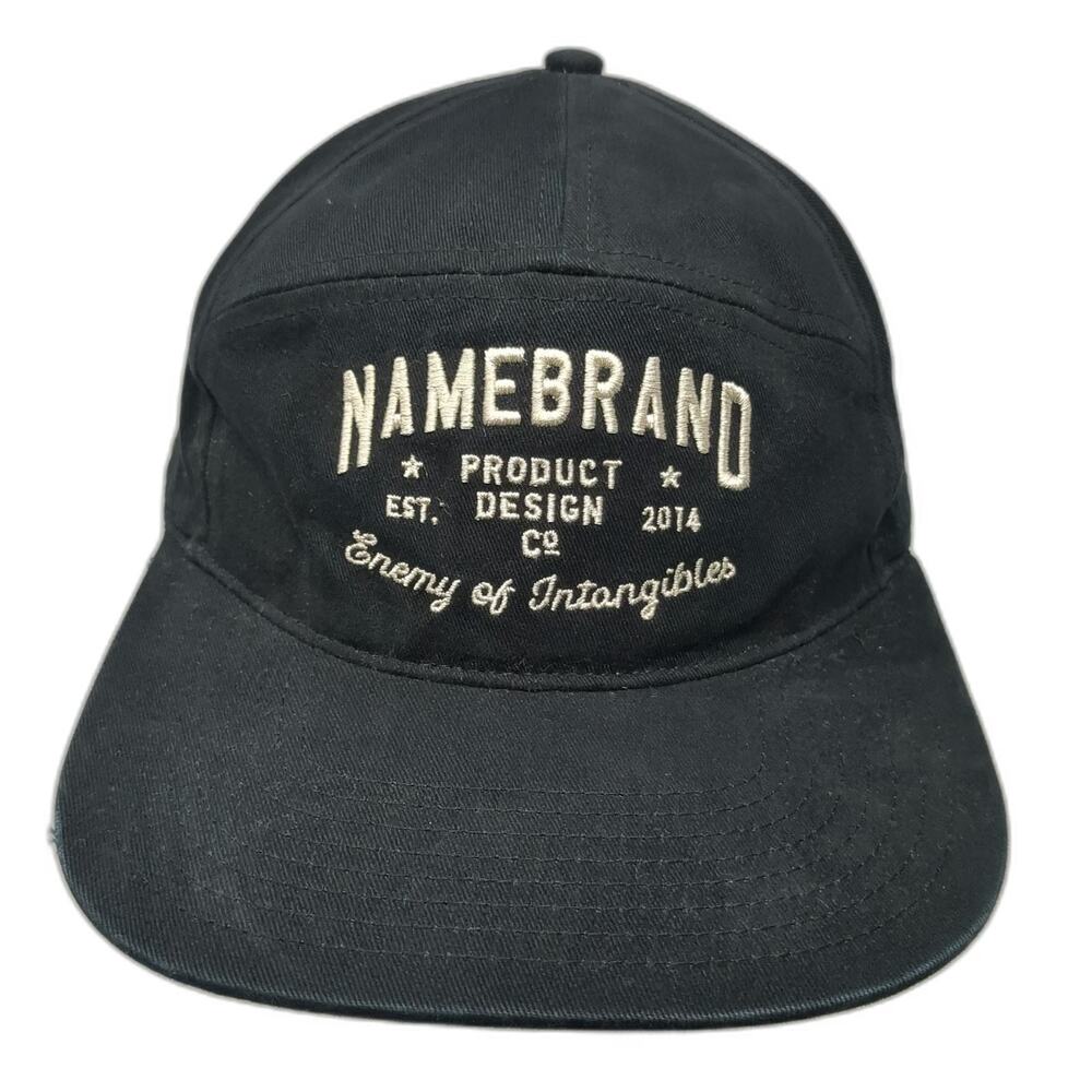 Namebrand Baseball Cap Black One Size Strapback Enemy of Intangibles Graphic Hat